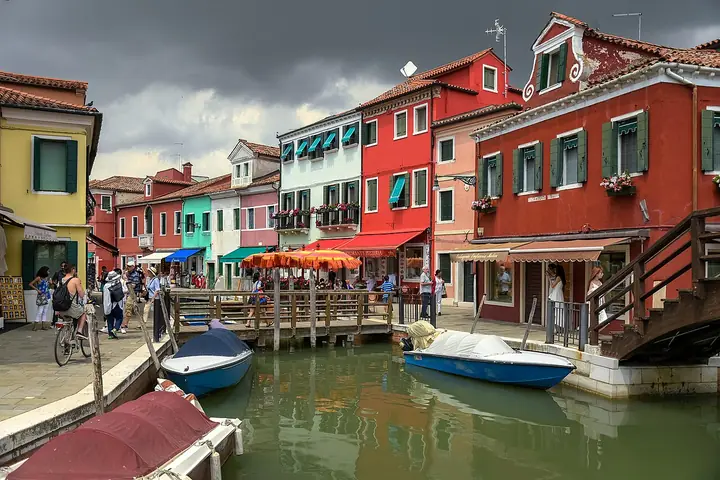 Les maisons colorées de Burano.